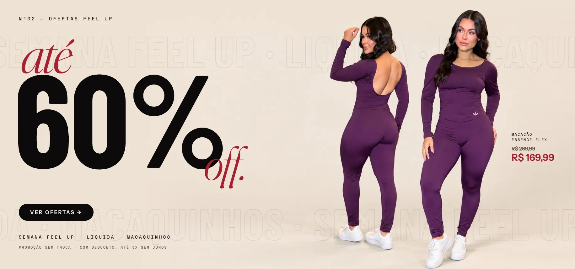 Ofertas Feel Up: até 60% off