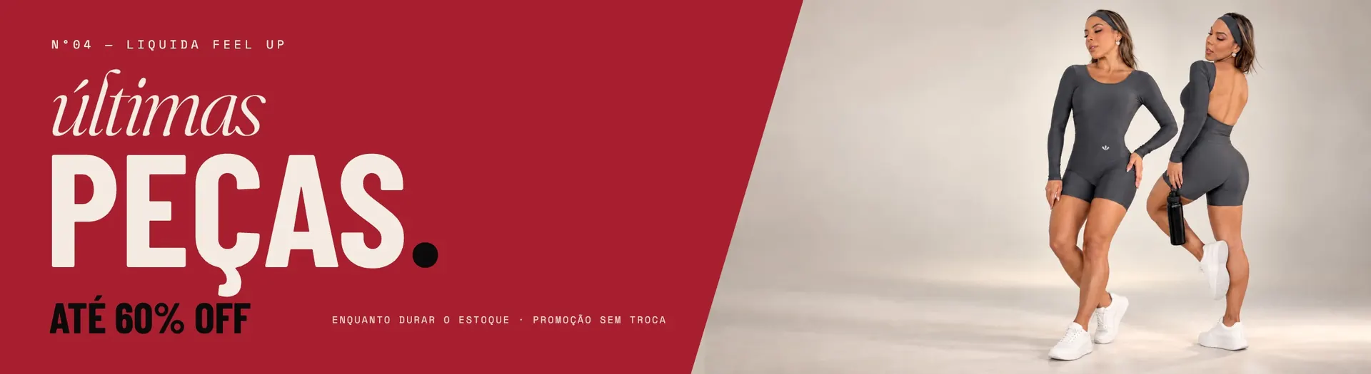 Liquida Feel Up: últimas peças, até 60% off